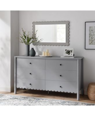 Emmeline Scalloped 6-Drawer Dresser