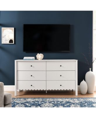 Emmeline Scalloped 6-Drawer Dresser