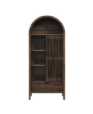 Vaughn 71" Arched Storage Display Cabinet