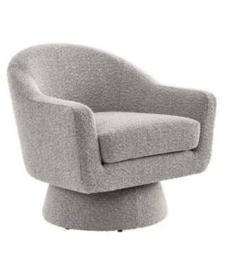 Astral Boucle Fabric Swivel Chair