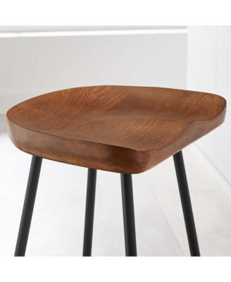 Concord Backless Wood Counter Stools, Set of 2