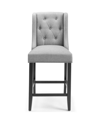  Baronet Upholstered Fabric Counter Bar Stool, Set of 2