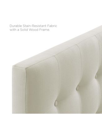 Emily Upholstered Fabric Headboard, Full