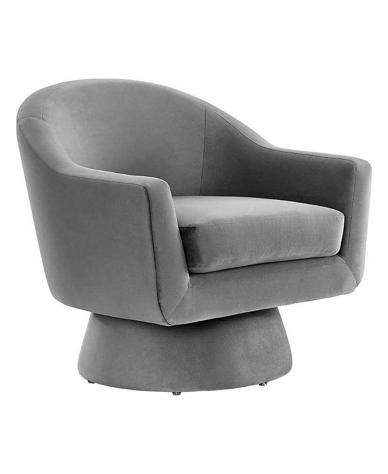 Modway Astral Performance Velvet Fabric and Wood Swivel Chair