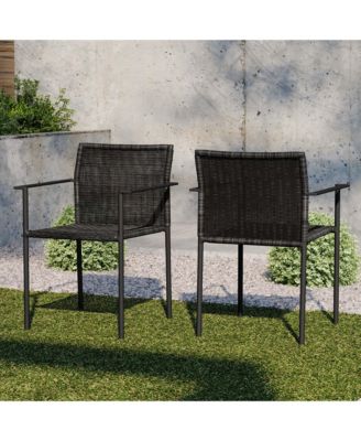 Lagoon Outdoor Patio Dining Armchairs, Set of 2