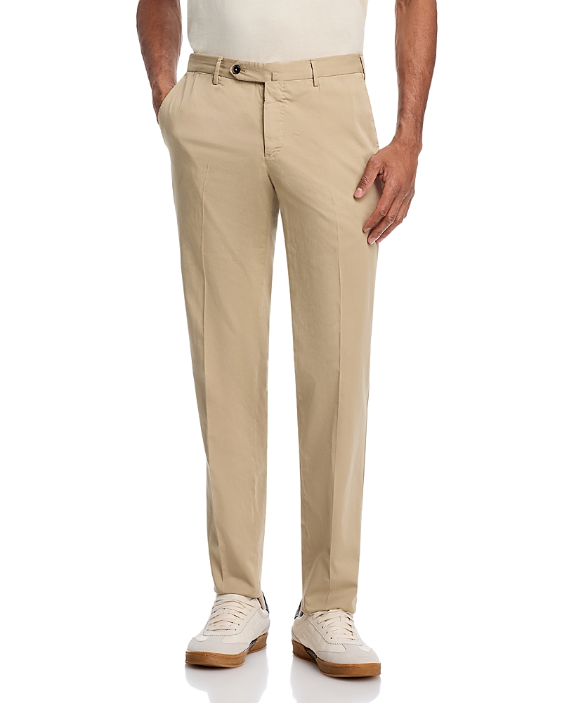 Pt Torino Garment-Dyed Silkochino Slim Fit Pants