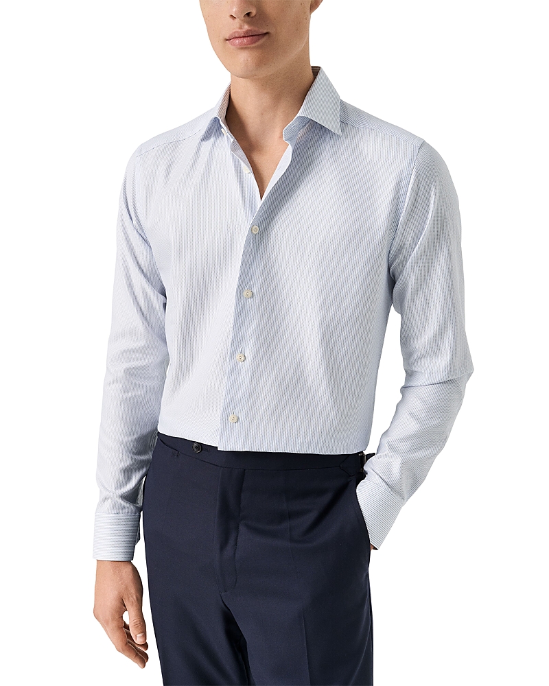 Eton Textured Twill Dress Shirt