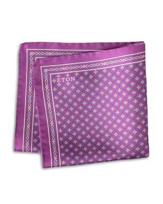 Floral Silk Twill Pocket Square