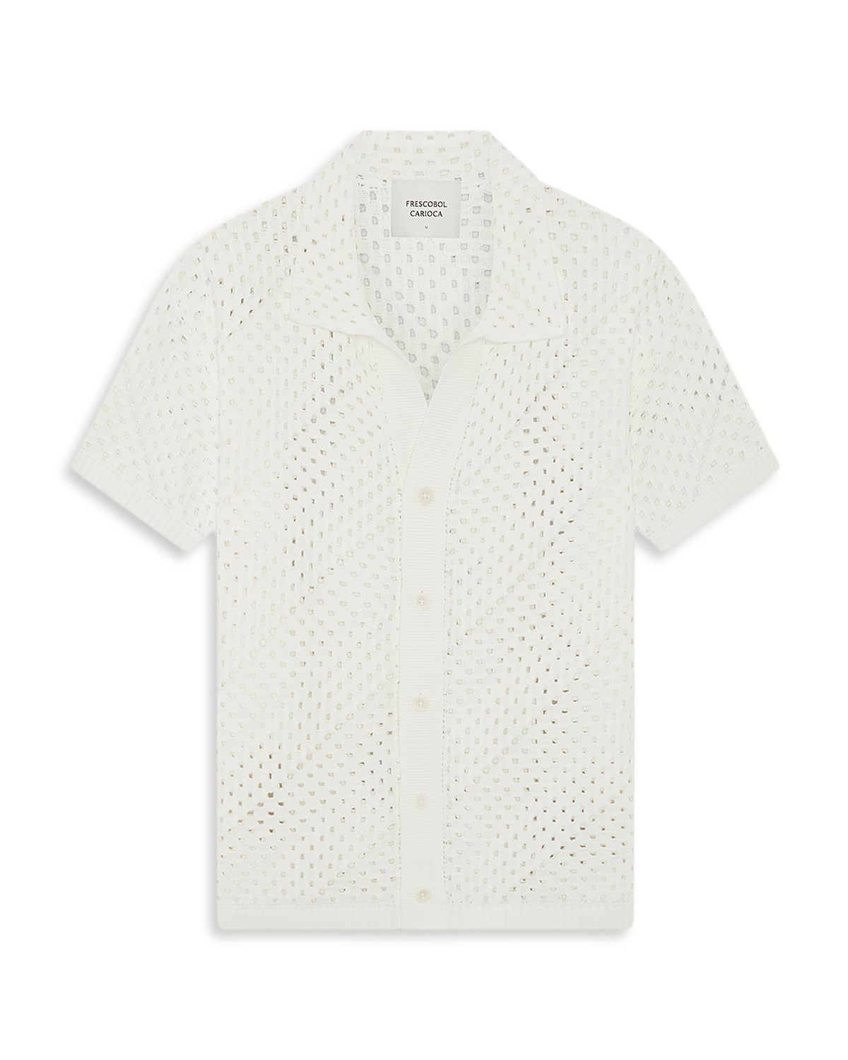 Frescobol Carioca Pinto Crochet Cardigan Shirt