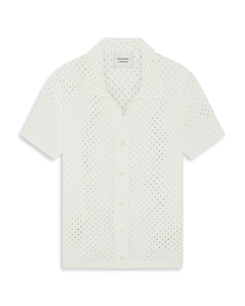 Frescobol Carioca Pinto Crochet Cardigan Shirt