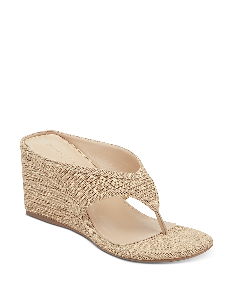 Marc Fisher Ltd. Women's Udena Raffia Wedge Sandals