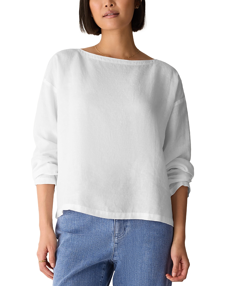 Eileen Fisher Boat Neck Boxy Top