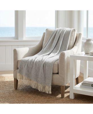 Herringbone Merino Wool Throw 