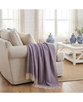 Herringbone Merino Wool Throw 