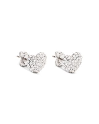 The Heart Pav&eacute; Earrings