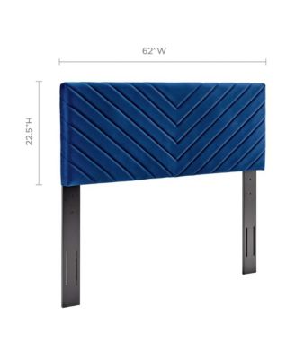 Modway Alyson Angular Channel Tufted Performance Velvet Headboard, Full/Queen