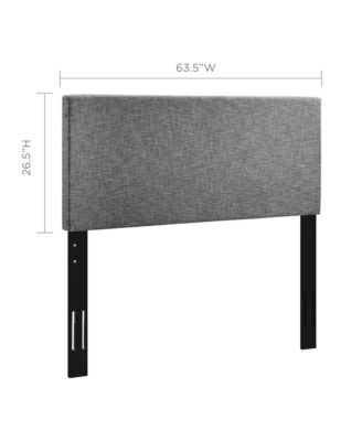 Taylor Upholstered Linen Fabric Headboard, Full/Queen