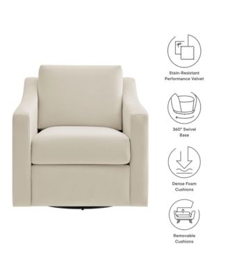  Liora Performance Velvet Armchair