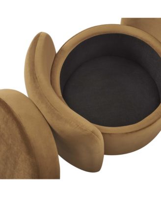 Nebula Upholstered Performance Velvet Ottoman