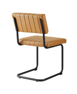  Parity Faux Leather Dining Side Chairs, Set of 2