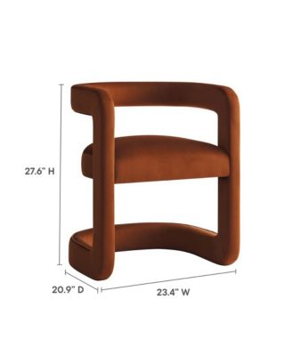  Winslow Performance Velvet Barrel Accent Chair