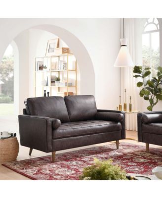  Valour Leather Loveseat