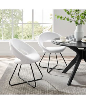  Nouvelle Upholstered Fabric Dining Chair, Set of 2