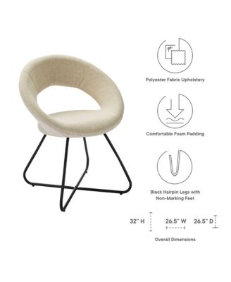  Nouvelle Upholstered Fabric Dining Chair, Set of 2