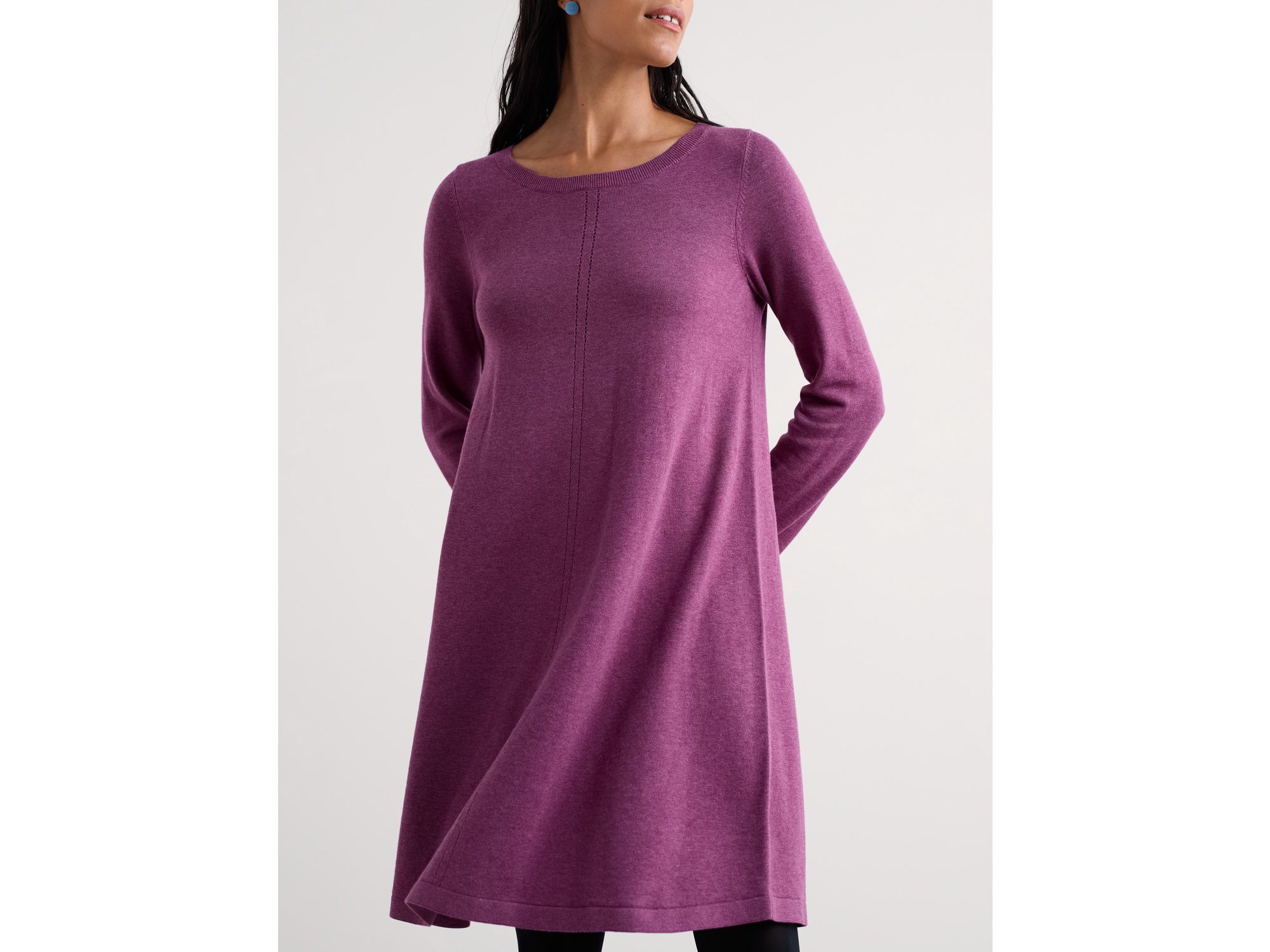 Poltreen Knee Length Knitted Dress — Image 10