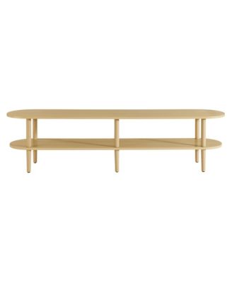  Torus Oval Wood TV Stand
