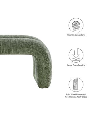  Dax 50.5" Chenille Upholstered Accent Bench