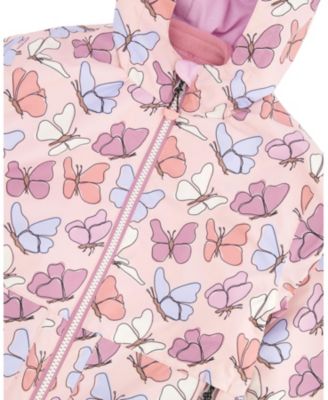  Girls' 3-in-1 Two-Piece Mid-Season Outerwear with Solid Pants Set - Baby