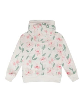 Girls' French Terry Flowers Long Sleeve Hoodie - Little Kid