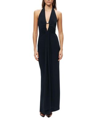Halter Neck Cut-Out Maxi Dress