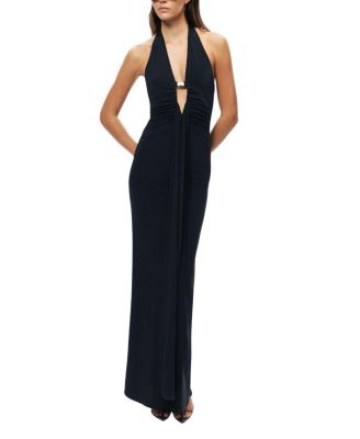 Halter Neck Cut-Out Maxi Dress