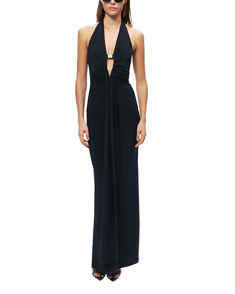 Nocturne Halter Neck Cut-Out Maxi Dress