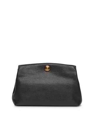 Medium Pushlock Leather Pouch