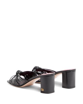 Women's Annet Knotted Multi Strap Leather Slide Sandals 