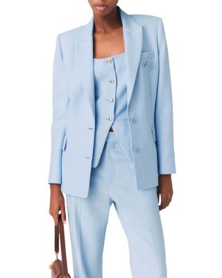 Vigalue Double Breasted Suit Jacket