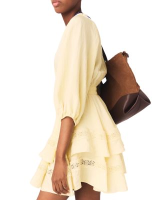 Rapapamy Puff Sleeve Ruffle Dress