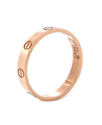  Love Wedding Band Ring 18K Rose Gold