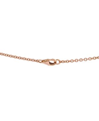  Love Interlocking Necklace 18K Rose Gold, 17.25"