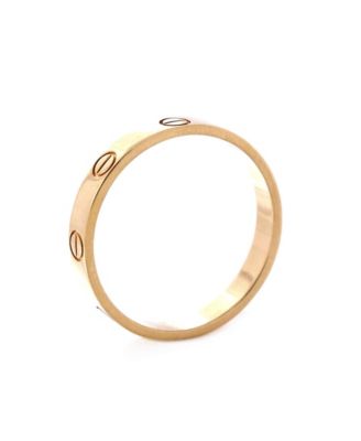  Love Wedding Band Ring 18K Gold