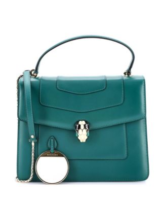  Medium Serpenti Forever Top Handle Bag Leather