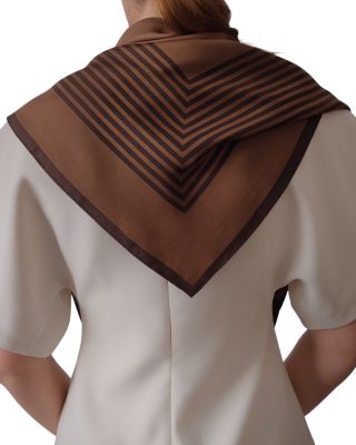 Striped Silk Scarf