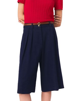 Icailly Linen Blend Bermuda Shorts