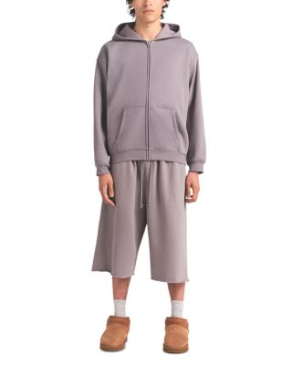 Relaxed Fit Zip Up Hoodie