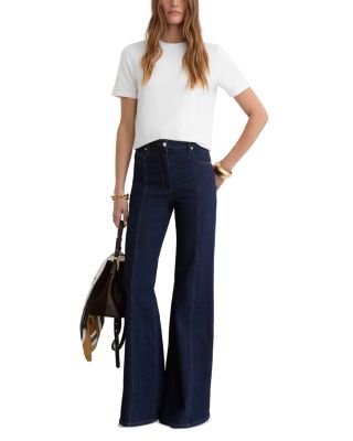 Plain Ribbed Neck T Shirt