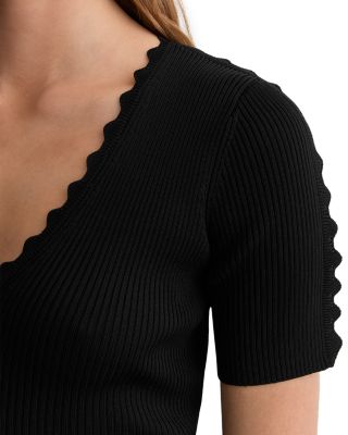 Marcy Scalloped Edge Top