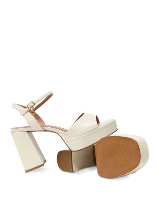 Women's Leather Platform Sandals 